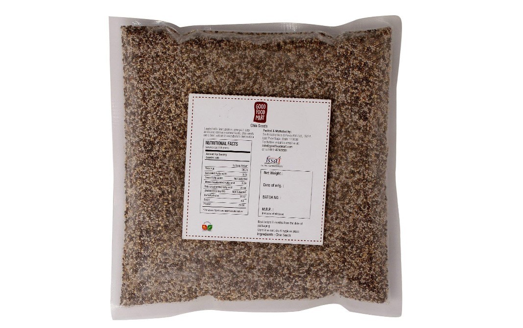 Good Food Mart Chia Seeds    Pack  650 grams